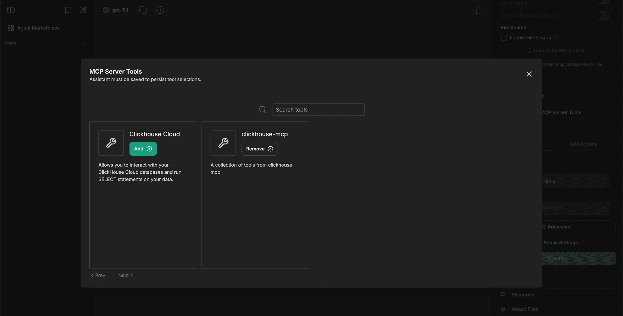 MCP Tools in Agent Builder