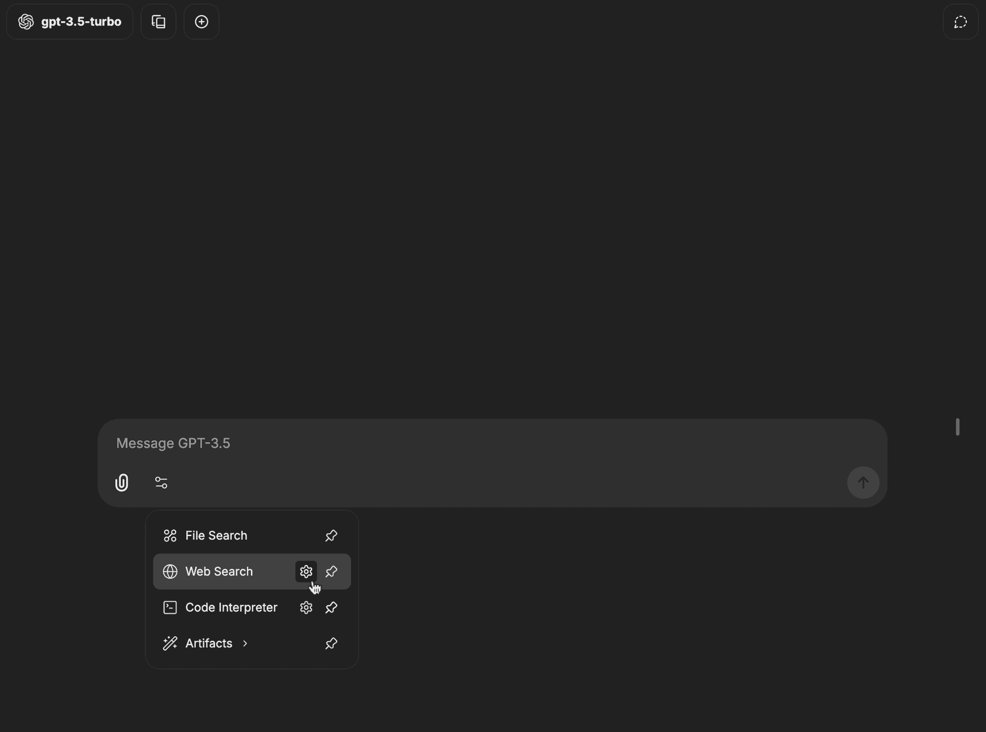 Tools configuration section